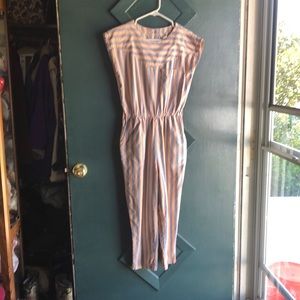 Vintage 1980s Regarde peach and blue gray jumper size medium